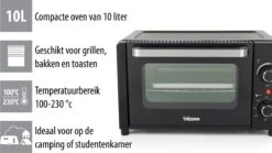 Tristar Oven OV-3615 - Camping Oven 10 Liter - 800 Watt - Vrijstaande Kleine Oven - Zwart 11 Tristar Oven OV-3615 - Camping Oven 10 Liter - 800 Watt - Vrijstaande Kleine Oven - Zwart -Outdoor Kampeeruitrusting Winkel 1200x674 11