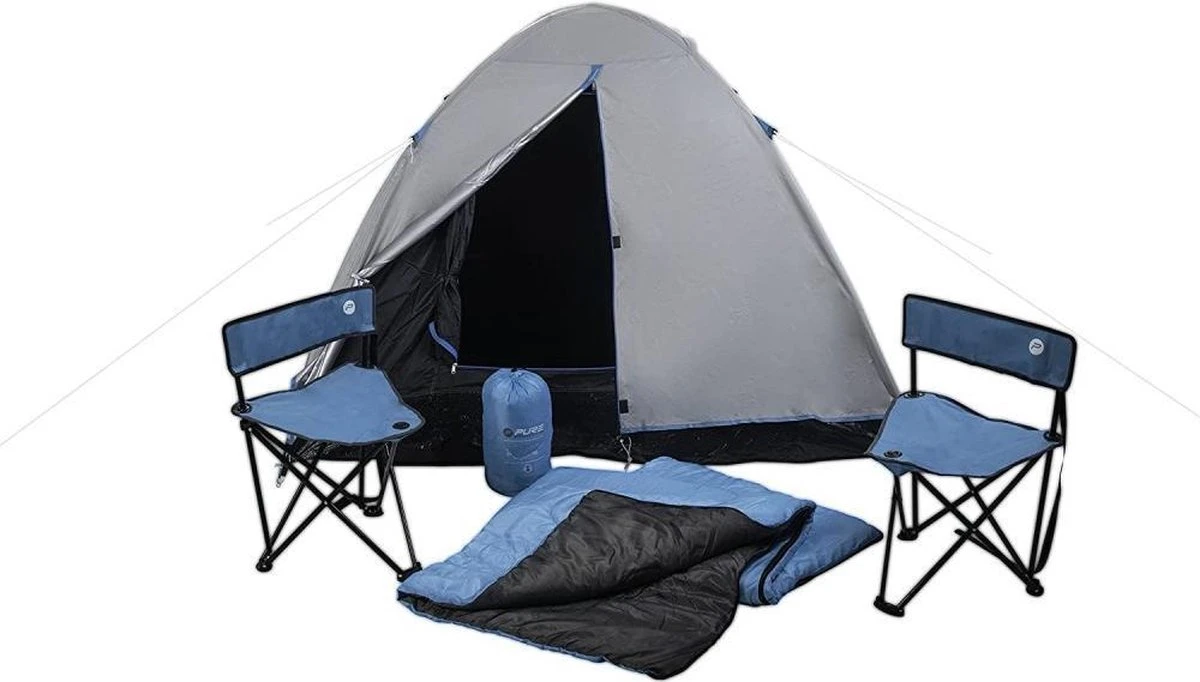 MaxxSport Camping Set - 2 persoons - tent + slaapzakken + campingstoelen - 200x190x120cm MaxxSport Camping Set - 2 Persoons - Tent + Slaapzakken + Campingstoelen - 200x190x120cm -Outdoor Kampeeruitrusting Winkel 1200x682 2