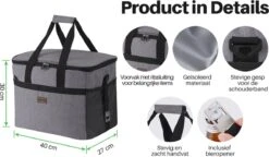 Packaway 4 Laags Geïsoleerde Koeltas - Lunchtas 30 Liter - Grijs -Outdoor Kampeeruitrusting Winkel 1200x699 1