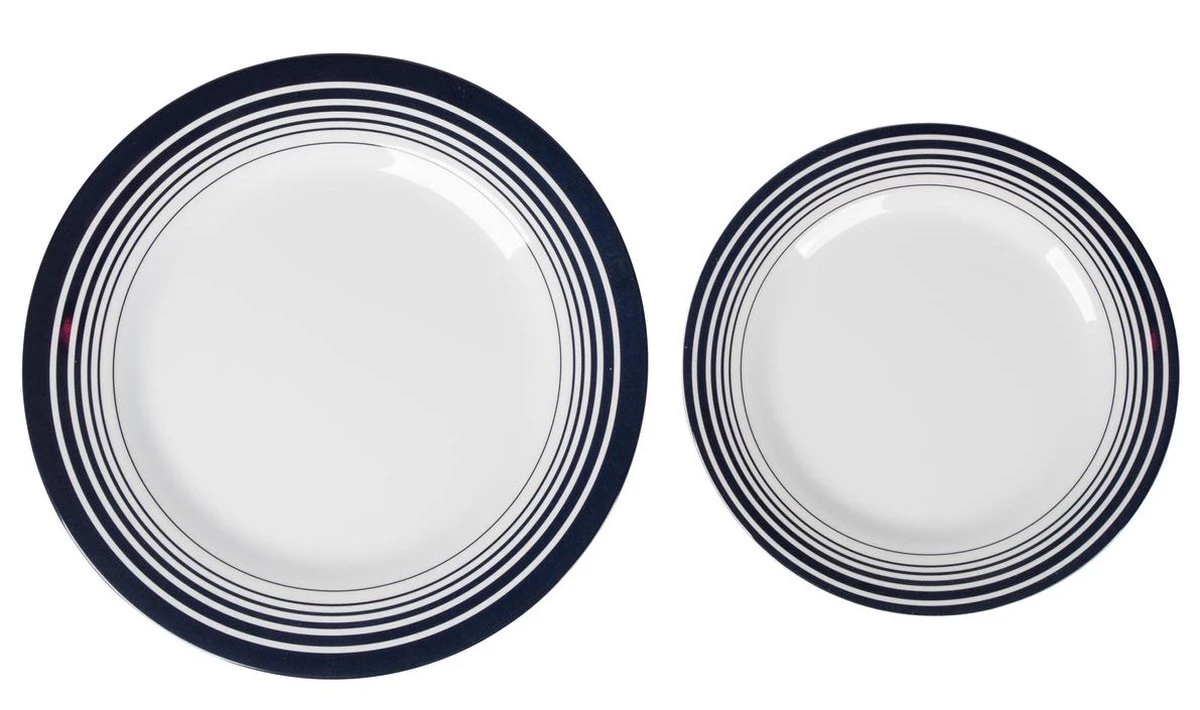 Bo-Camp - Servies - Classic - 16-Delig - Wit/Navy Bo-Camp - Servies - Classic - 16-Delig - Wit/Navy -Outdoor Kampeeruitrusting Winkel 1200x710 5