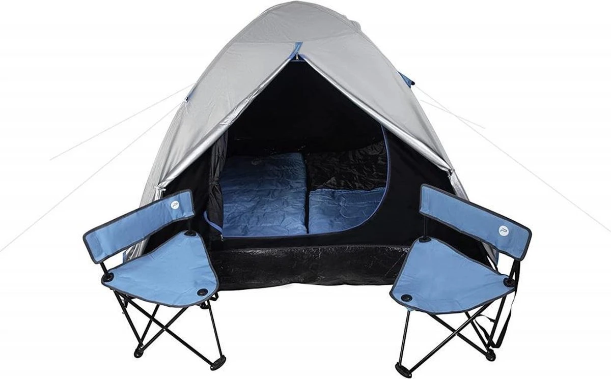 MaxxSport Camping Set - 2 persoons - tent + slaapzakken + campingstoelen - 200x190x120cm MaxxSport Camping Set - 2 Persoons - Tent + Slaapzakken + Campingstoelen - 200x190x120cm -Outdoor Kampeeruitrusting Winkel 1200x745 3