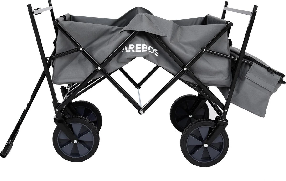AREBOS Handwagen Vouwbare dak Handwagen Vouwbare Trolley Uitrustingswagen Grijs AREBOS Handwagen Vouwbare Dak Handwagen Vouwbare Trolley Uitrustingswagen Grijs -Outdoor Kampeeruitrusting Winkel 1200x759 1