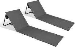 Intimo Strandmat - 2 Stuks - Grijs - 100x51x41cm
