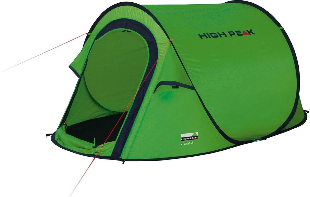 High Peak Vision 2 Pop Up Tent - Groen - 2 Persoons High Peak Vision 2 Pop Up Tent - Groen - 2 Persoons -Outdoor Kampeeruitrusting Winkel 1200x761 5