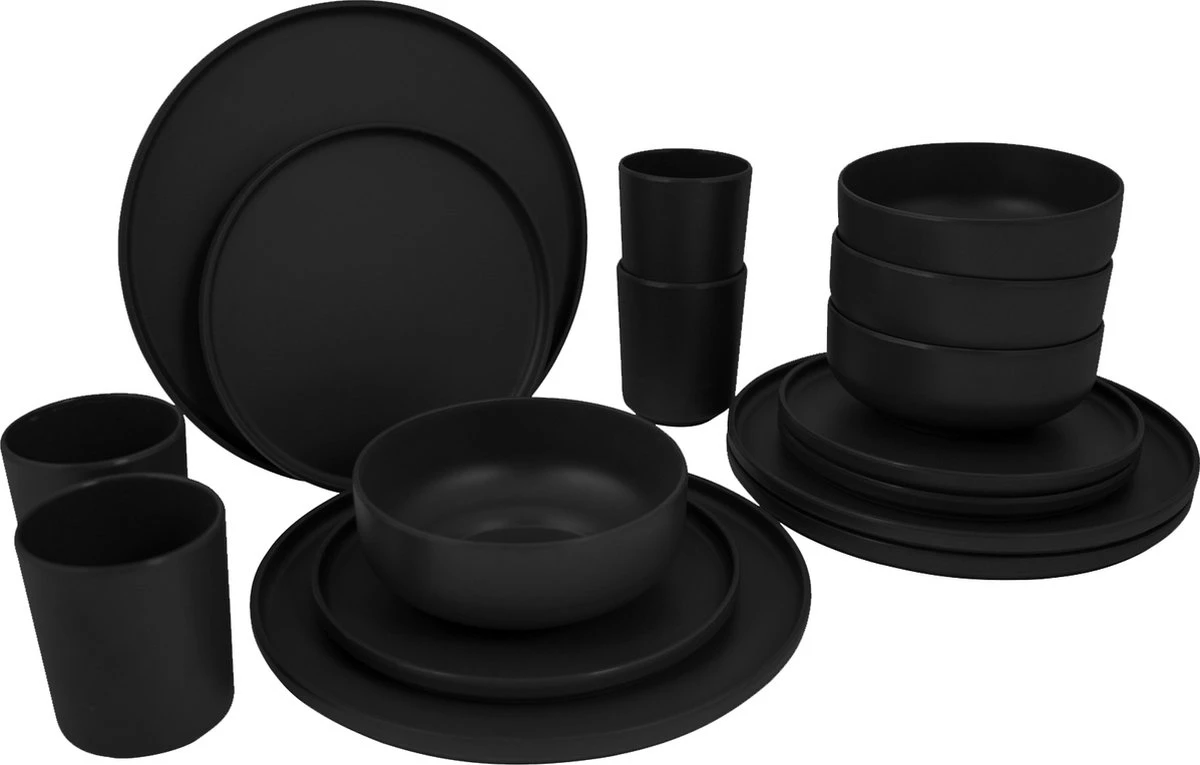 Bo-Camp Industrial - Servies - Patom - 16-Delig - Zwart Bo-Camp Industrial - Servies - Patom - 16-Delig - Zwart -Outdoor Kampeeruitrusting Winkel 1200x765 6