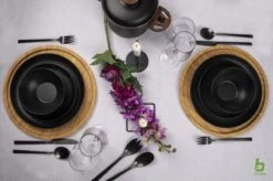 Bo-Camp Industrial - Servies - Orville - Campingbord - 16-delig - Mat Zwart -Outdoor Kampeeruitrusting Winkel 1200x799 69