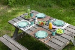 Bo-Camp Servies Halo - 12 Delig Melamine - Aqua -Outdoor Kampeeruitrusting Winkel 1200x800 159