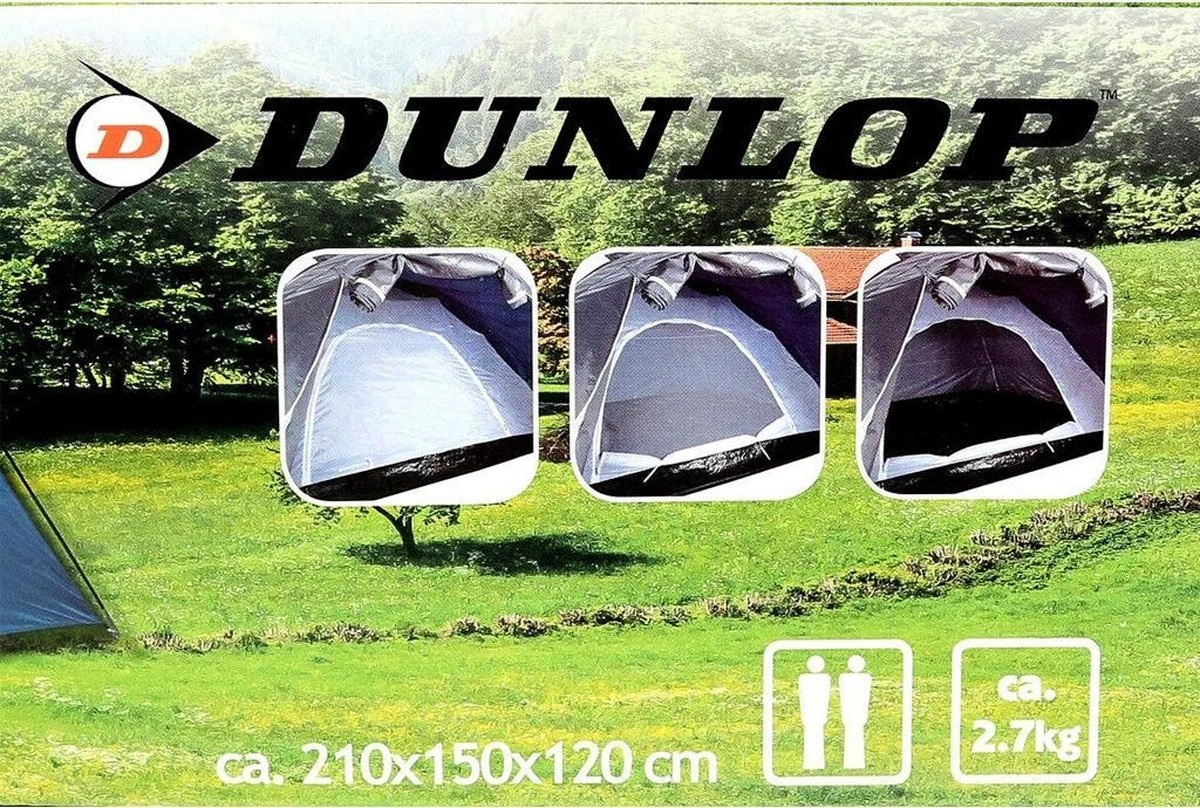 Dunlop Tent - Blauw - 2 Persoons Dunlop Tent - Blauw - 2 Persoons -Outdoor Kampeeruitrusting Winkel 1200x808 5
