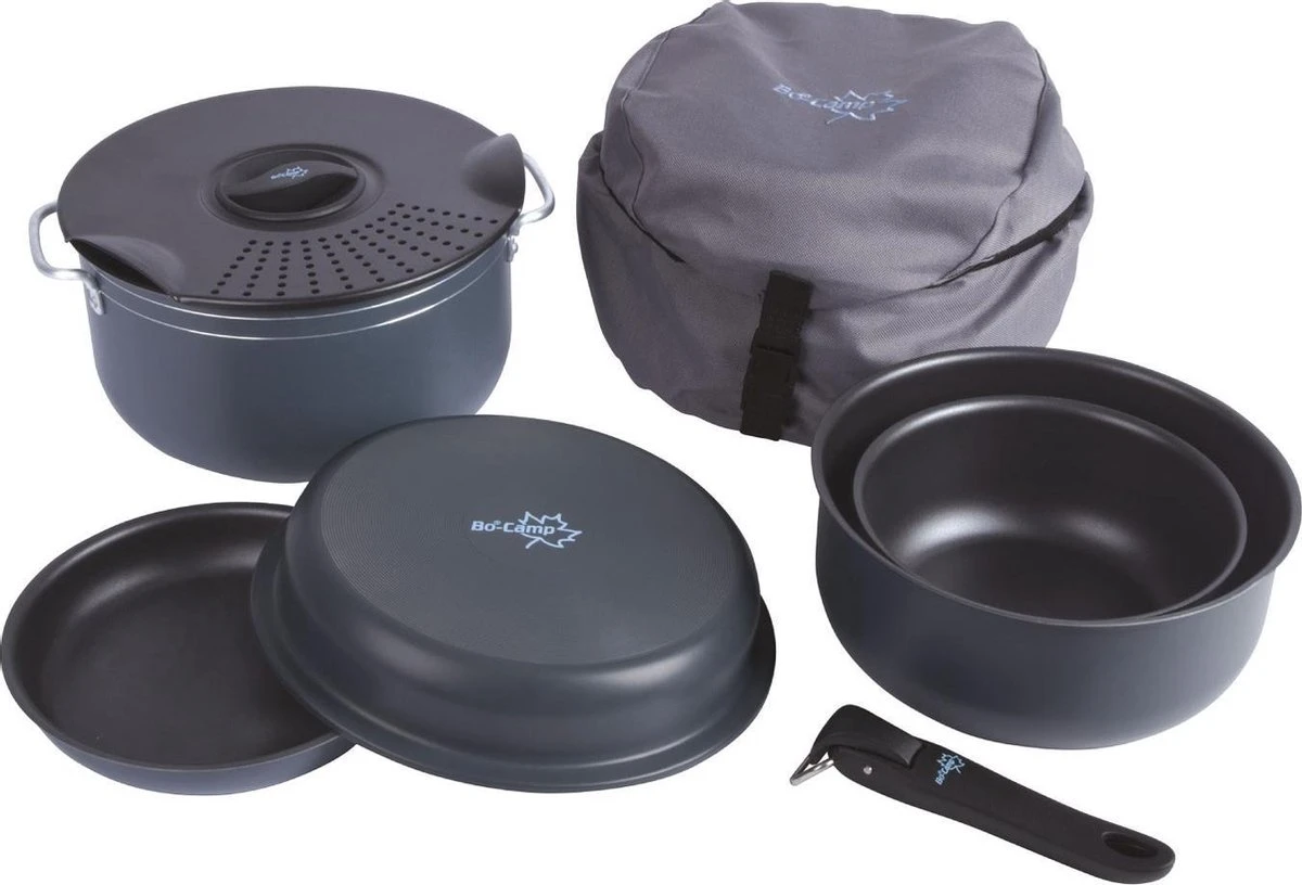 Bo-Camp Pannenset - Camping - 7-delig - Aluminium Bo-Camp Pannenset - Camping - 7-delig - Aluminium -Outdoor Kampeeruitrusting Winkel 1200x816 6