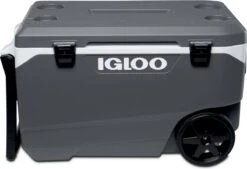 Igloo Latitude 90 Roller - Grote Koelbox Op Wielen - 85 Liter - Grijs