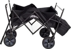 AREBOS Handwagen Vouwbare Dak Handwagen Vouwbare Trolley Uitrustingswagen Zwart -Outdoor Kampeeruitrusting Winkel 1200x828