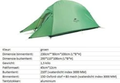 Cloud Up 1 Upgraded - Naturehike® - 1 Persoons Tent - Lichtgewicht Tent - Incl. Grondzeil - 210T 3000mm - Outdoor - Waterdicht - Hiking & Wandelen 10 Cloud Up 1 Upgraded - Naturehike® - 1 Persoons Tent - Lichtgewicht Tent - Incl. Grondzeil - 210T 3000mm - Outdoor - Waterdicht - Hiking & Wandelen -Outdoor Kampeeruitrusting Winkel 1200x830 1