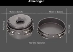 Hikr® Camping Pannenset - Complete 22-delige Kookset - Lichtgewicht - Kookgerei Servies - Outdoor - BPA-vrij - Keukengerei Set -Outdoor Kampeeruitrusting Winkel 1200x848 7