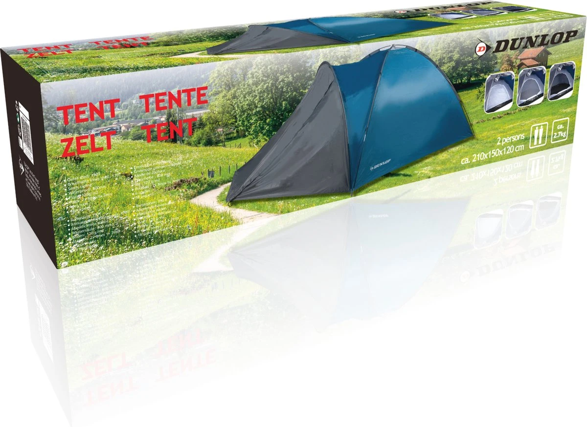 Dunlop Tent - Blauw - 2 Persoons Dunlop Tent - Blauw - 2 Persoons -Outdoor Kampeeruitrusting Winkel 1200x874 7