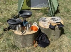 Hikr® Camping Pannenset - Complete 22-delige Kookset - Lichtgewicht - Kookgerei Servies - Outdoor - BPA-vrij - Keukengerei Set -Outdoor Kampeeruitrusting Winkel 1200x886
