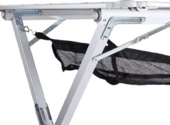 Campart Campingtafel XL TA-0806 - Opvouwbaar, Lichtgewicht En Met Verstelbare Poten - Kampeertafel Inklapbaar Inclusief Opbergtas - 140 X 80 X 70 Cm - Wit -Outdoor Kampeeruitrusting Winkel 1200x891