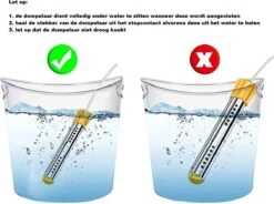 Dompelaar 2000W Incl. Thermometer & Staalspons - Reisdompelaar - Emmerdompelaar - Waterkoker - Camping - Kamperen - Outdoor -Outdoor Kampeeruitrusting Winkel 1200x895 2