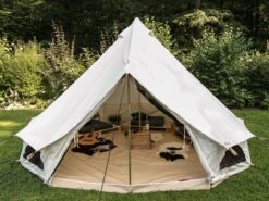Skandika Tipii 400 Canvas Tent – Tipi-tenten – 8 Persoons Familietent - Campingtent – Muggengaas – 250 Cm Stahoogte – 400 Cm Diameter – 4000 Mm Waterkolom – Indische Tent, Partytent, Festivaltent – Outdoor, Camping, Tuin – Kamperen – Wit -Outdoor Kampeeruitrusting Winkel 1200x900 57