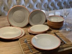Camping Servies - 12 Delig – 100% Melamine Servies Set – Campingservies – Melamine Servies - Terracotta Style -Outdoor Kampeeruitrusting Winkel 1200x900 71