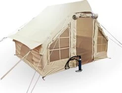 Opblaasbare Vier Persoons Tent Beige 300x200x210 Cm -Outdoor Kampeeruitrusting Winkel 1200x920 7