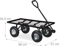 Relaxdays Bolderkar Tuin - Platte Tuinwagen - Luchtbanden - 200 Kg - Transportkar - Staal 6 Relaxdays Bolderkar Tuin - Platte Tuinwagen - Luchtbanden - 200 Kg - Transportkar - Staal -Outdoor Kampeeruitrusting Winkel 1200x937 2