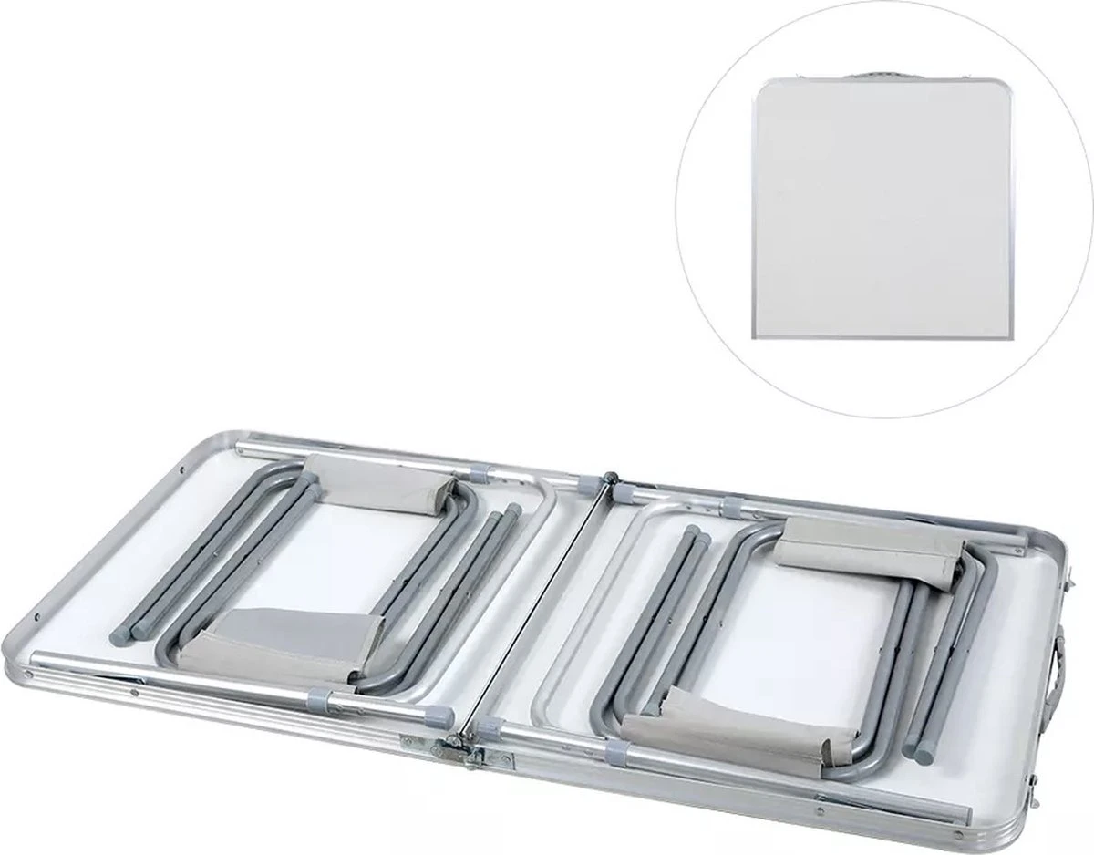 Campingtafel - opklapbaar - 75 x 55 x 70 cm - compact - met handvat Merkloos Campingtafel - Opklapbaar - 75 X 55 X 70 Cm - Compact - Met Handvat -Outdoor Kampeeruitrusting Winkel