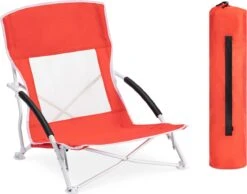 JEMIDI Lichtgewicht Inklapbare Draagbare Strandstoel - Opvouwbare Campingstoel Met Draagtas - Ademend En Comfortabel -Outdoor Kampeeruitrusting Winkel 1200x943