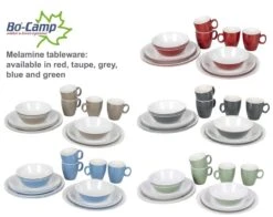 Bo-Camp Servies - Campingbord - 100% Melamine - 16-delig - Grijs -Outdoor Kampeeruitrusting Winkel 1200x954 4