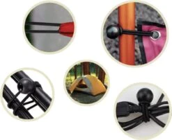 PD® - Spanelastiek - Zwart - Elastiek Koord - Spanrubbers - Elastiek Met Bal - Tentspanner - Tentelastiek - Tentspanners Met Bal - Elastiek Trampoline -Outdoor Kampeeruitrusting Winkel 1200x980 3