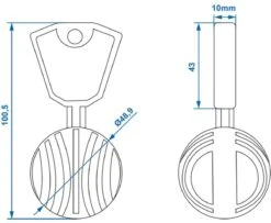 PROPLUS Pro Plus Anti Diefstal Bal - Ø 50 Mm - T.b.v. Kogelkoppeling - Blauw -Outdoor Kampeeruitrusting Winkel 1200x988 4