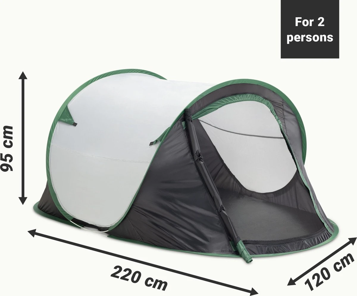 JEMIDI tweepersoons pop-up tent - Opgooitent, werptent voor 2 personen - Ideaal als festivaltent of kampeertent - Verschillende kleuren JEMIDI Tweepersoons Pop-up Tent - Opgooitent, Werptent Voor 2 Personen - Ideaal Als Festivaltent Of Kampeertent - Verschillende Kleuren -Outdoor Kampeeruitrusting Winkel 1200x994 3