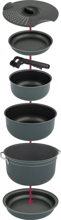 Bo-Camp Pannenset - Camping - 7-delig - Aluminium 7 Bo-Camp Pannenset - Camping - 7-delig - Aluminium -Outdoor Kampeeruitrusting Winkel 333x1200