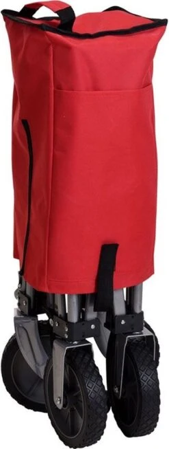 KOOPMAN Opvouwbare Bolderkar | Rood | 90 X 49 X 58 Cm -Outdoor Kampeeruitrusting Winkel 454x1200 2