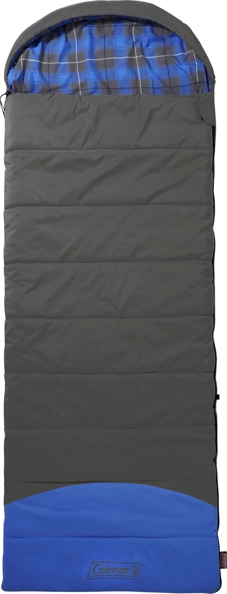 Coleman Basalt Single Slaapzak - 225 x 80 cm - Grijs/blauw - Extra lang Coleman Basalt Single Slaapzak - 225 X 80 Cm - Grijs/blauw - Extra Lang -Outdoor Kampeeruitrusting Winkel