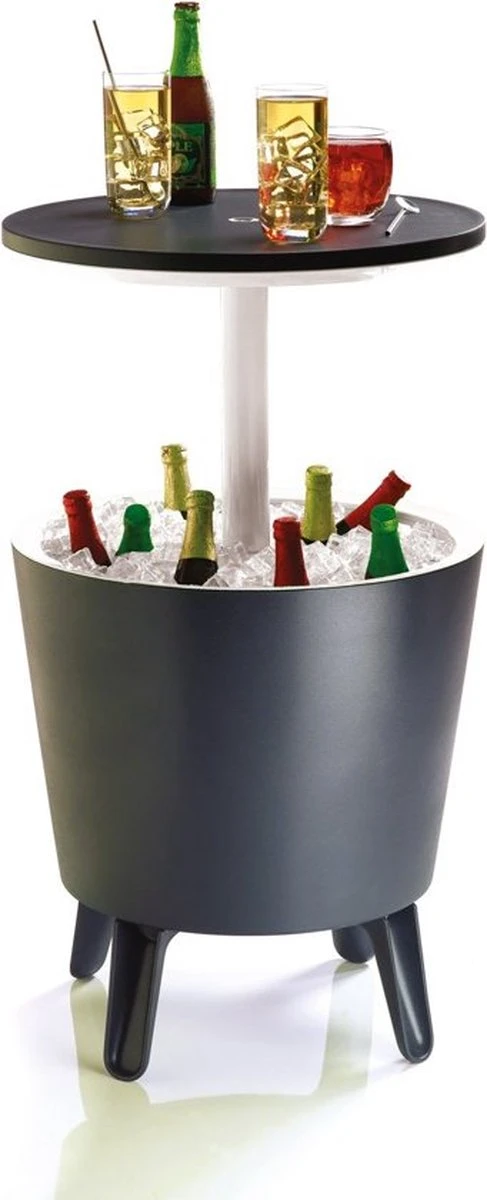 Keter Coolbar Partytafel – 49,5x49,5x57cm - Antraciet Keter Coolbar Partytafel – 49,5x49,5x57cm - Antraciet -Outdoor Kampeeruitrusting Winkel