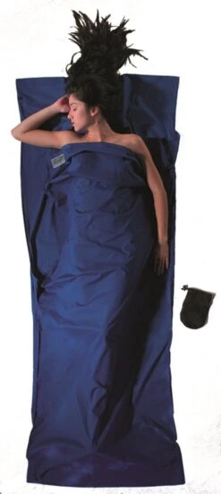 Cocoon TravelSheet - Lakenzak - Katoen - Ultramarine Blue -Outdoor Kampeeruitrusting Winkel 537x1200