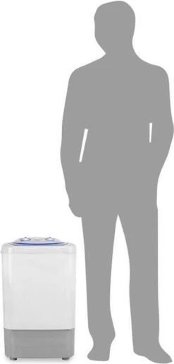 OneConcept SG002 Mini-Waschmaschine Voor 2,8 Kg - 250W Wasvermogen - 2 Programma's - Waterdicht - Wit -Outdoor Kampeeruitrusting Winkel 575x1200 1