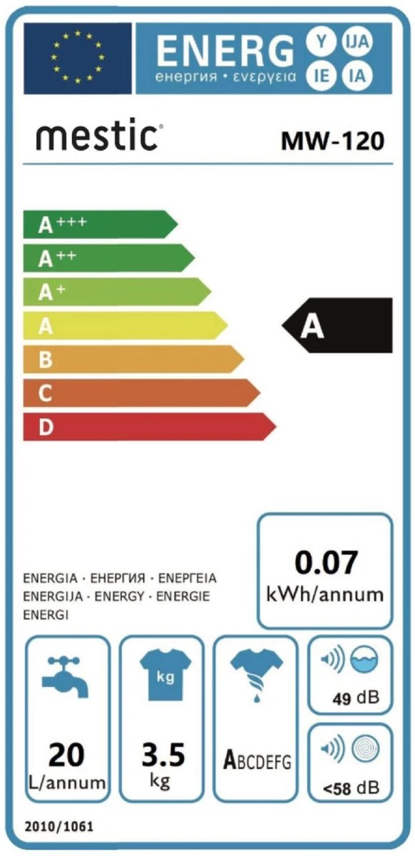Mestic MW-120 Wasmachine/Centrifuge Combinatie - 230V Mestic MW-120 Wasmachine/Centrifuge Combinatie - 230V -Outdoor Kampeeruitrusting Winkel 582x1200 2