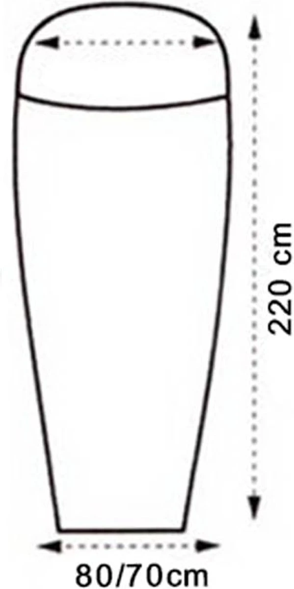LOWLAND OUTDOOR® LAKENZAK - SUPERLITE - MUMMY MODEL - 220X80/70 CM - 280GR LOWLAND OUTDOOR® LAKENZAK - SUPERLITE - MUMMY MODEL - 220X80/70 CM - 280GR -Outdoor Kampeeruitrusting Winkel