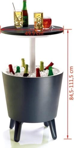 Keter Coolbar Partytafel – 49,5x49,5x57cm - Antraciet 4 Keter Coolbar Partytafel – 49,5x49,5x57cm - Antraciet -Outdoor Kampeeruitrusting Winkel 605x1200 1