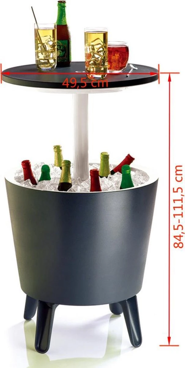 Keter Coolbar Partytafel – 49,5x49,5x57cm - Antraciet Keter Coolbar Partytafel – 49,5x49,5x57cm - Antraciet -Outdoor Kampeeruitrusting Winkel 605x1200 1