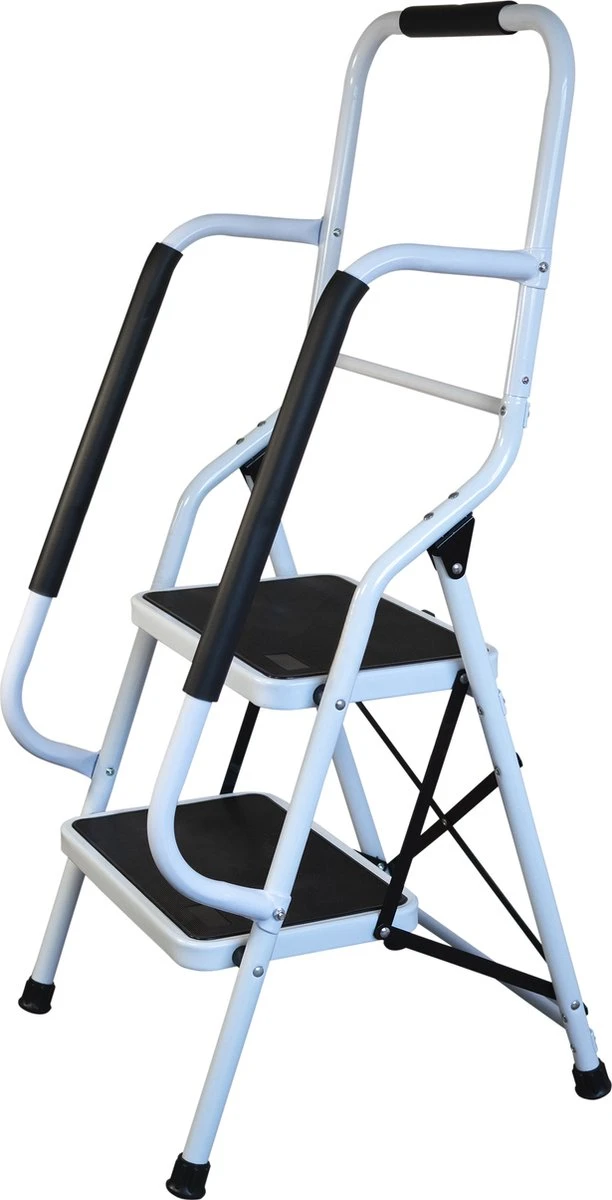 Aidapt opstapkruk met leuning - 2 treden Aidapt Opstapkruk Met Leuning - 2 Treden -Outdoor Kampeeruitrusting Winkel 612x1200 1