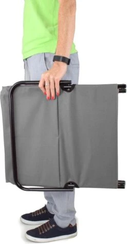 Strandmat Opvouwbaar Met Schouderband - Strandstoel Grijs 145x47x52 -Outdoor Kampeeruitrusting Winkel 624x1200