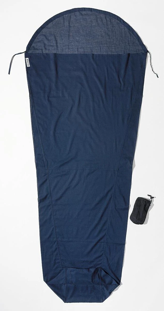 Cocoon Mummyliner - Lakenzak - Egyptisch Katoen - Tuareg Cocoon Mummyliner - Lakenzak - Egyptisch Katoen - Tuareg -Outdoor Kampeeruitrusting Winkel