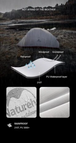 Cloud Up 1 Upgraded - Naturehike® - 1 Persoons Tent - Lichtgewicht Tent - Incl. Grondzeil - 210T 3000mm - Outdoor - Waterdicht - Hiking & Wandelen 3 Cloud Up 1 Upgraded - Naturehike® - 1 Persoons Tent - Lichtgewicht Tent - Incl. Grondzeil - 210T 3000mm - Outdoor - Waterdicht - Hiking & Wandelen -Outdoor Kampeeruitrusting Winkel 637x1200 1