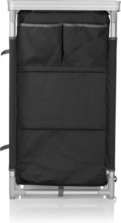 Campart Campingkeuken KI-0734 - Campingkast Groot - 4 Verstelbare Poten - Opvouwbaar En Lichtgewicht - Inclusief Opbergtas - Grijs -Outdoor Kampeeruitrusting Winkel 653x1200