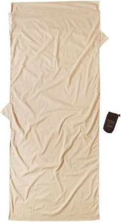 Cocoon TravelSheet - Lakenzak - Egyptisch Katoen - Beige -Outdoor Kampeeruitrusting Winkel 653x1200 4