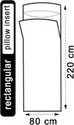 LOWLAND OUTDOOR® LAKENZAK - 100% KATOEN - RECHT MODEL - 220X80 CM - 350GR -Outdoor Kampeeruitrusting Winkel 716x1200