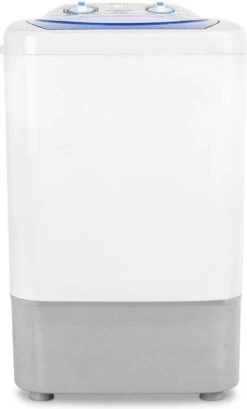 OneConcept SG002 Mini-Waschmaschine Voor 2,8 Kg - 250W Wasvermogen - 2 Programma's - Waterdicht - Wit -Outdoor Kampeeruitrusting Winkel 725x1200 1