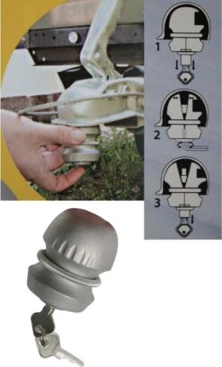 Benson Disselslot - Kogel Model - Geschikt Voor 50mm Ø Disselkoppeling 2 Benson Disselslot - Kogel Model - Geschikt Voor 50mm Ø Disselkoppeling -Outdoor Kampeeruitrusting Winkel 725x1200